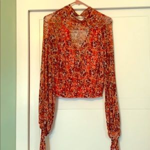Free people Boho floral top